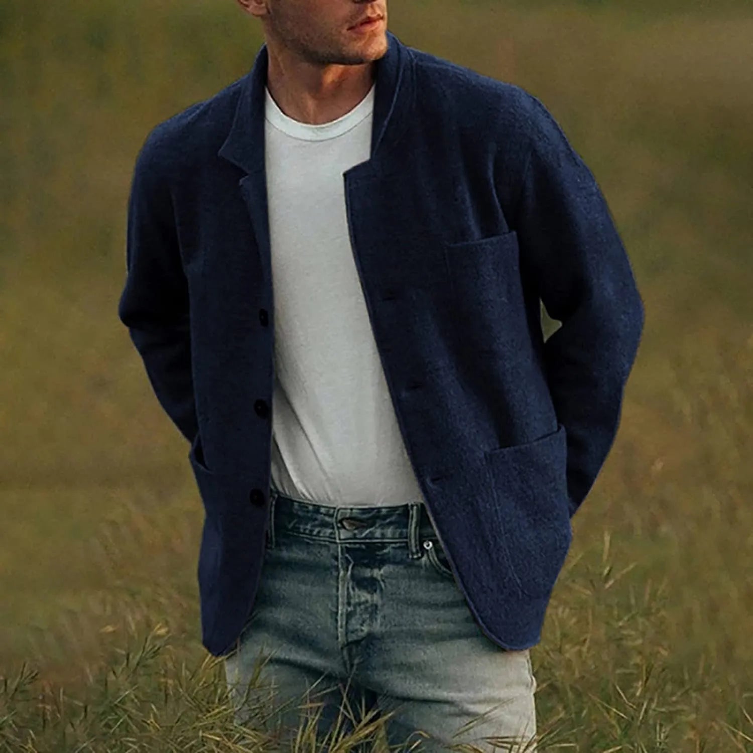 Krohn-e | Streetwear Blazer Jacke für Männer