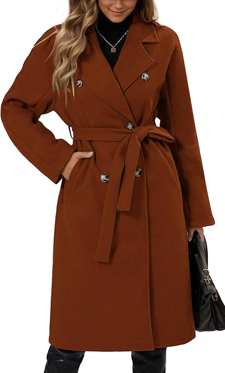 Krohn-e | Klassischer Damen Trenchcoat Mit Doppelknopfverschluss
