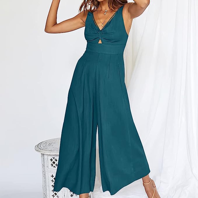 Edle Jumpsuits mit V-Ausschnitt von DAWN