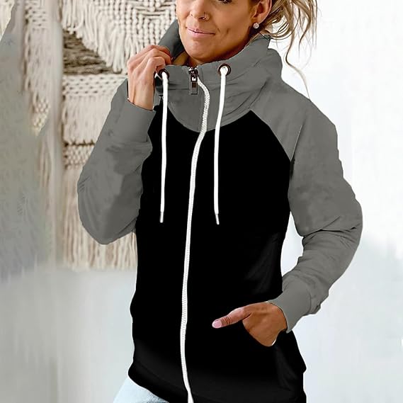 Krohn-e | Langarm Zip Up Taschenpullover