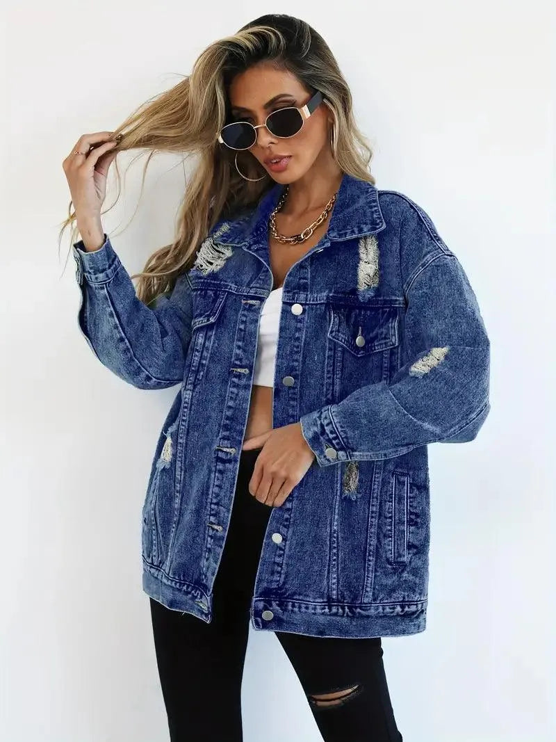 Krohn-e | Oversized Jeansjacke für Damen