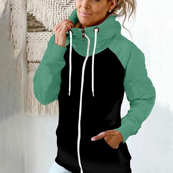 Krohn-e | Langarm Zip Up Taschenpullover