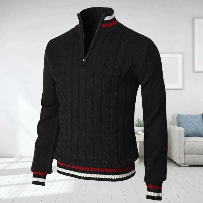 Naldo Rollkragenpullover mit Reißverschluss