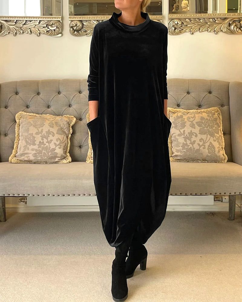 Krohn-e | Tulip Style Samt Kleid