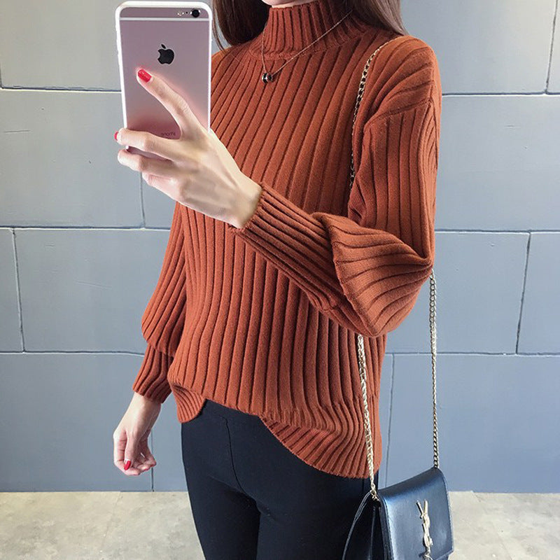 Damen Grobstrickpullover mit hochstehendem Kragen und strukturiertem Design Krohn-e