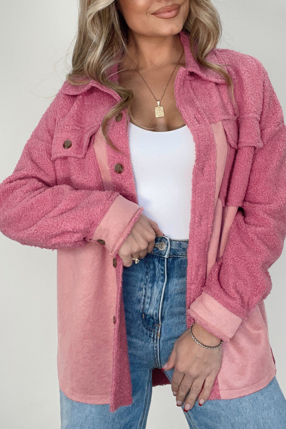 Krohn-e | Weiche Hemdjacke mit Knöpfen Polyester Lässig und Trendy