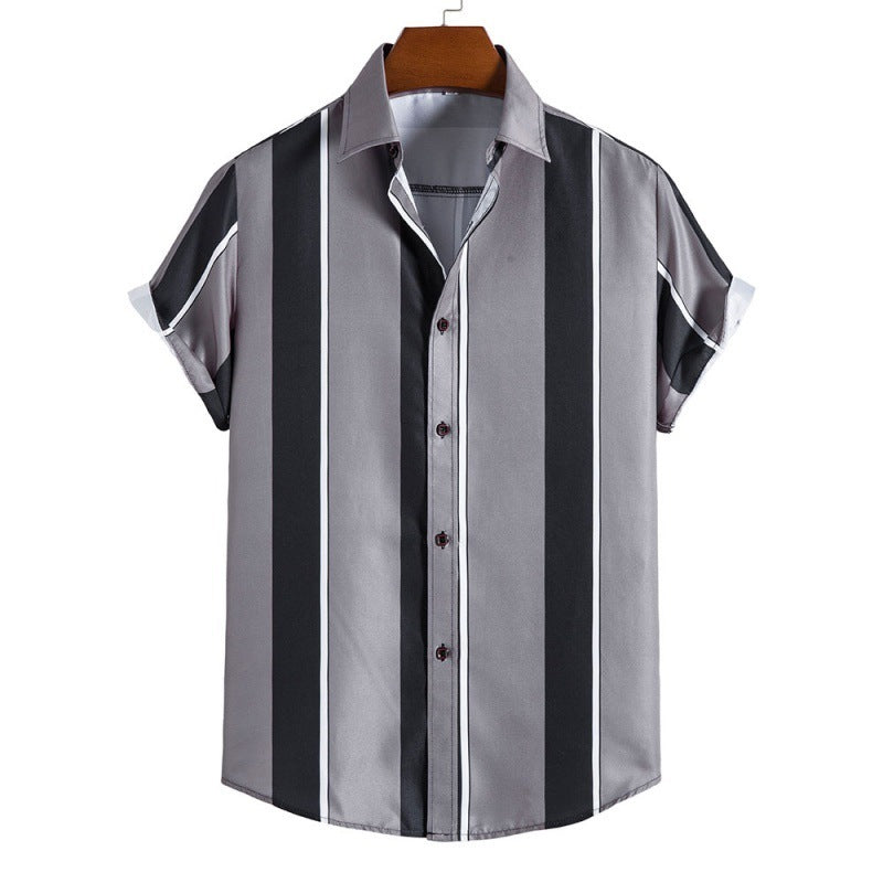Modernes Herren-Freizeit Hemd im Retro-Stil
