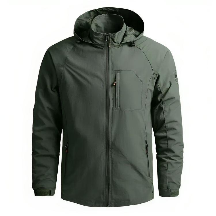 Krohn-e | Wasserdichter Kapuzenwindbreaker für Herren