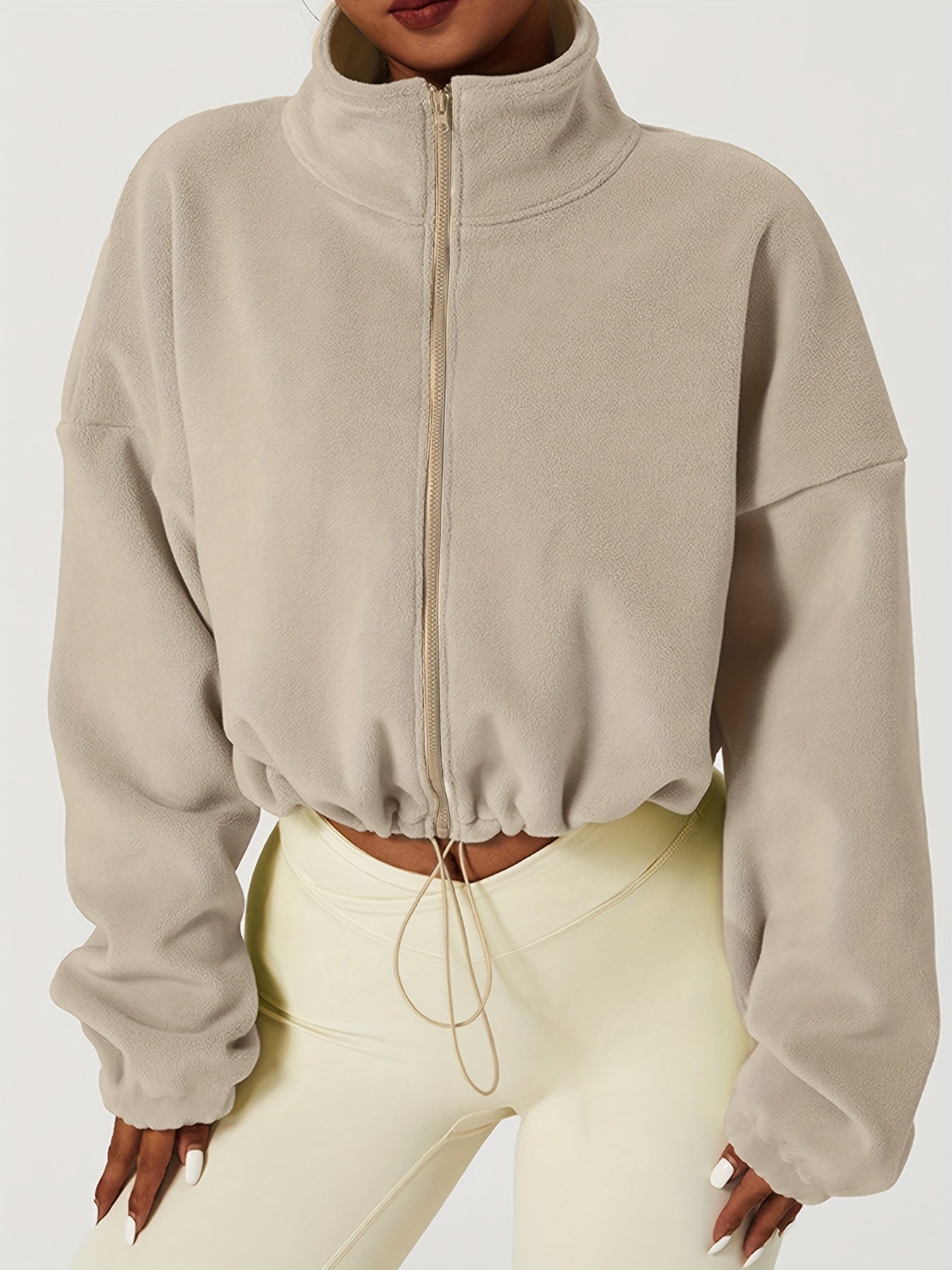 Krohn-e | Fleece Crop Jacke
