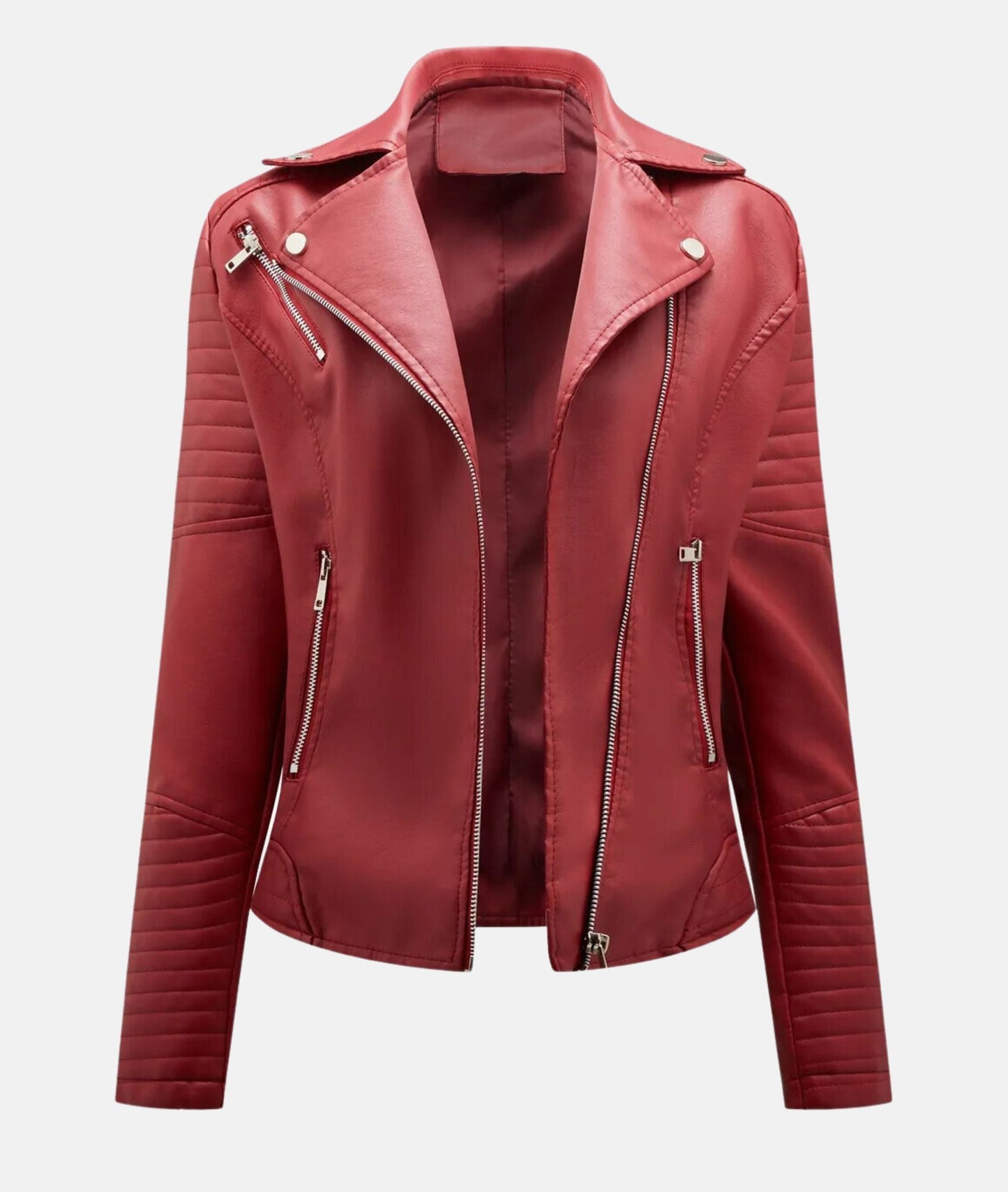 Krohn-e | Damen Kunstleder Bikerjacke