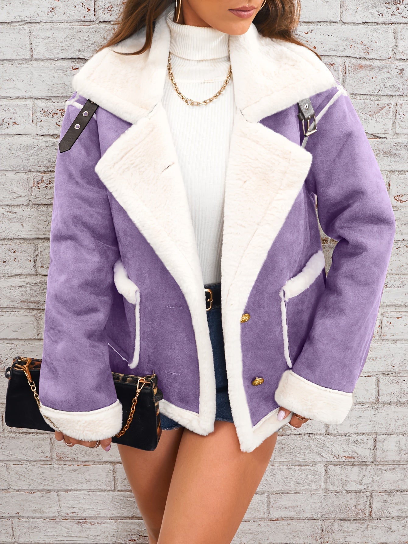 Krohn-e | Winterjacke für Damen - gemütlich mit Schafsfellkragen