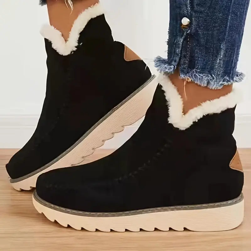Krohn-e | Faux Suede Schnee Retro Baumwollstiefel
