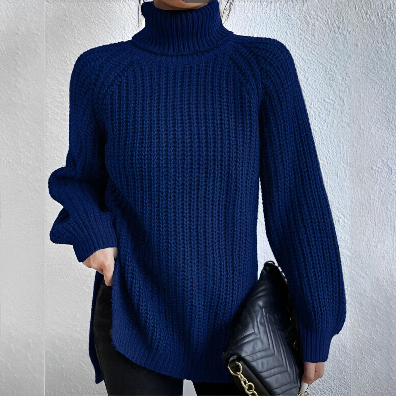 Mellony Rollkragenpullover aus warmer Baumwolle