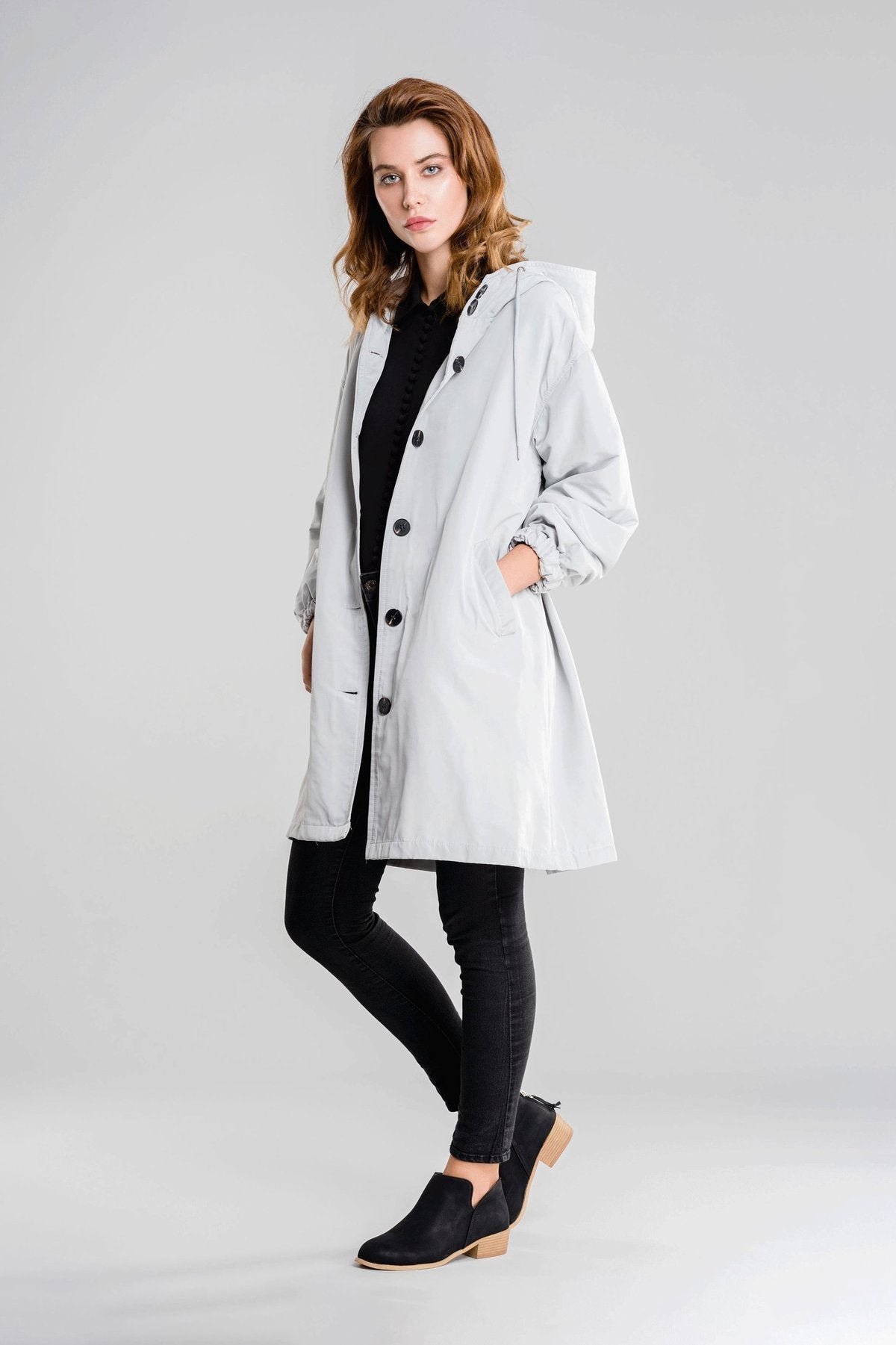 Krohn-e | Schicke Weiße Regenjacke
