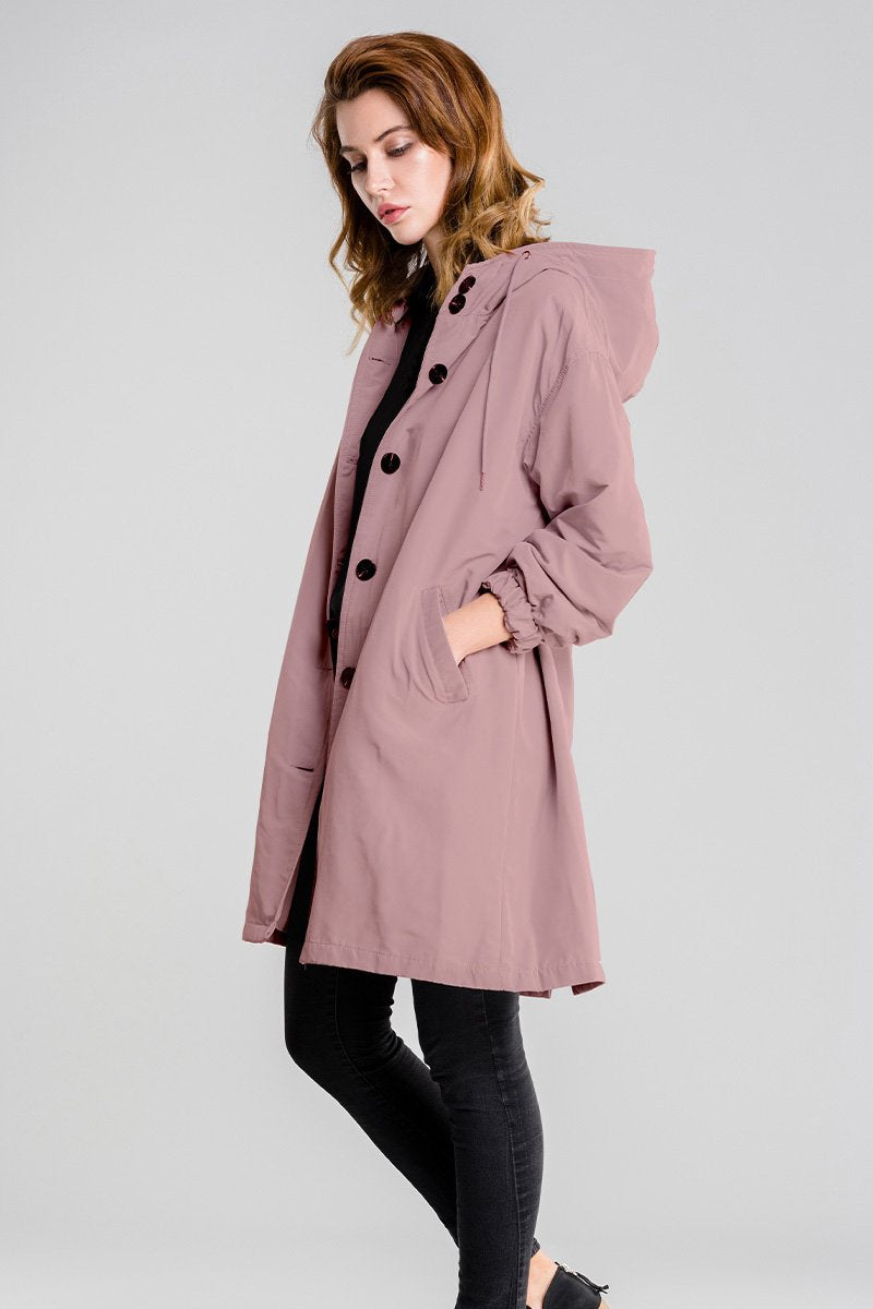 Krohn-e | Wasserdichte Atmungsaktive Regenjacke Mit Kapuze Für Damen