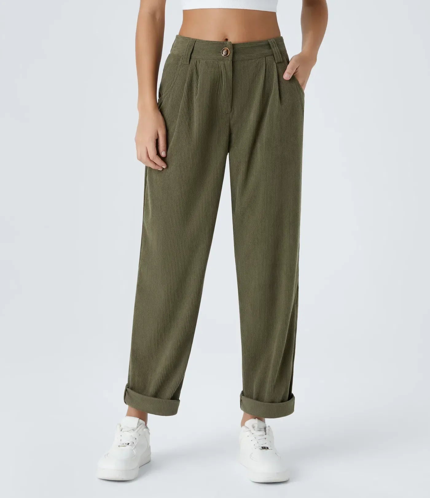 Damen Cordhose von Jhana in lässiger Passform