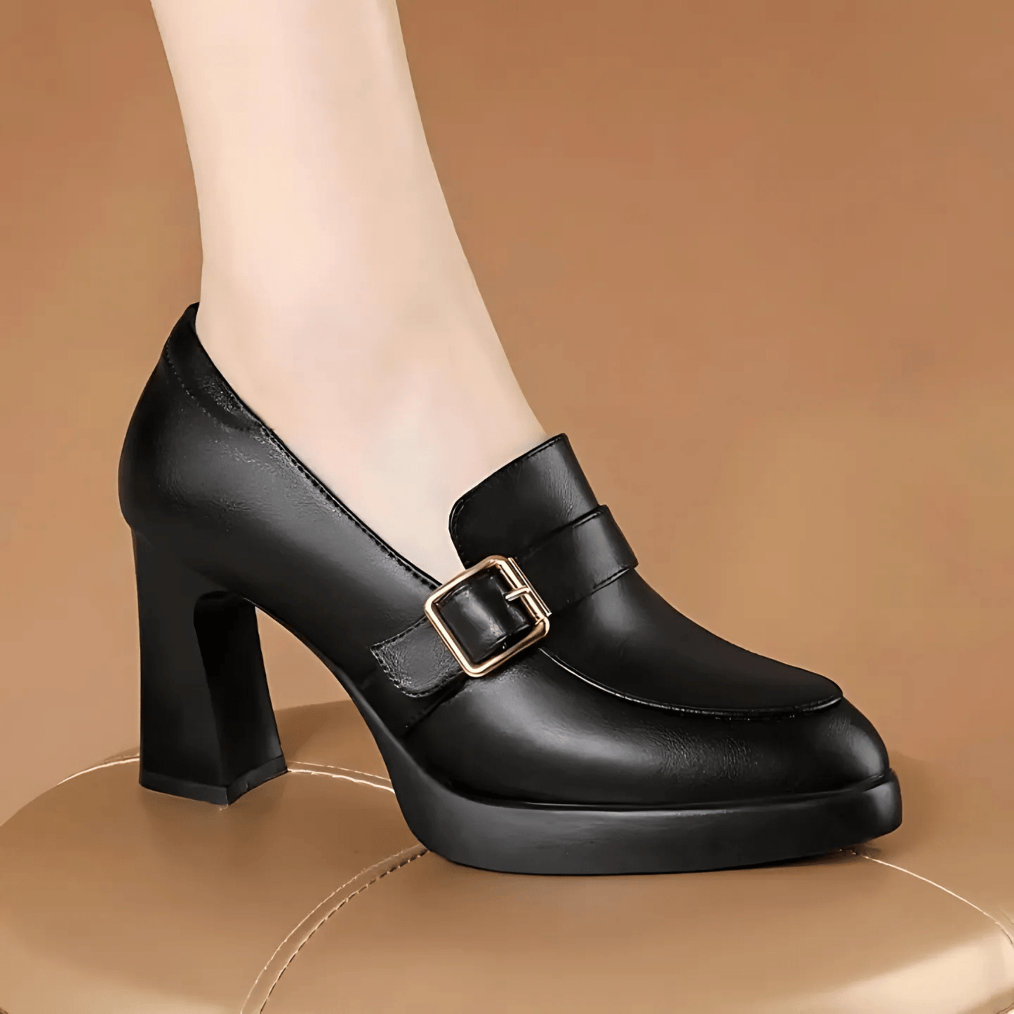 KROHN-E Damen orthopädische Pumps elegante Absätze Leder komfortabel