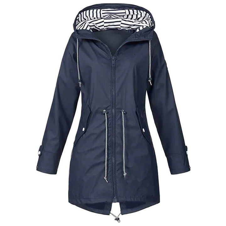 Krohn-e | Wasserdichte Regenjacke Mit Kapuze Für Damen Stilvoll & Outdoor Tauglich