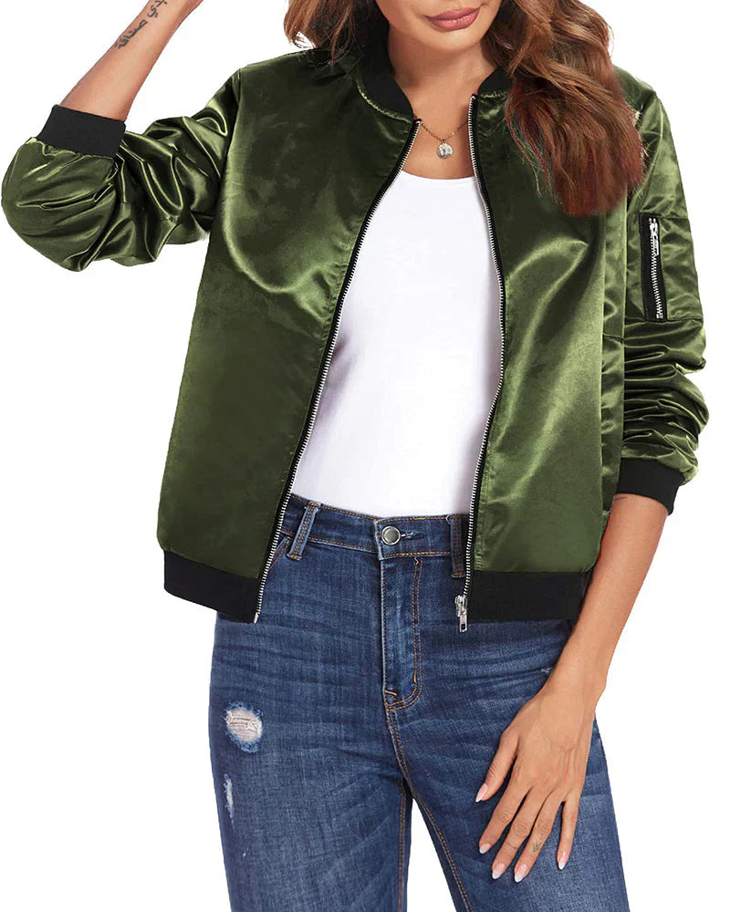 Leichte und bequeme Damenbomberjacke