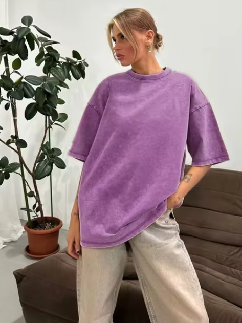 Baumwolle Damen T-Shirt Retro Vintage von Fudus