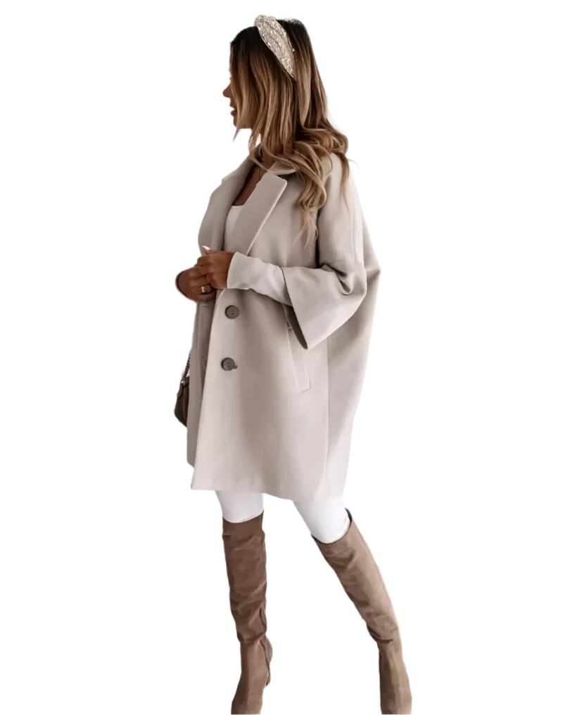 Krohn-e | Weit fallender Damen-Trenchcoat