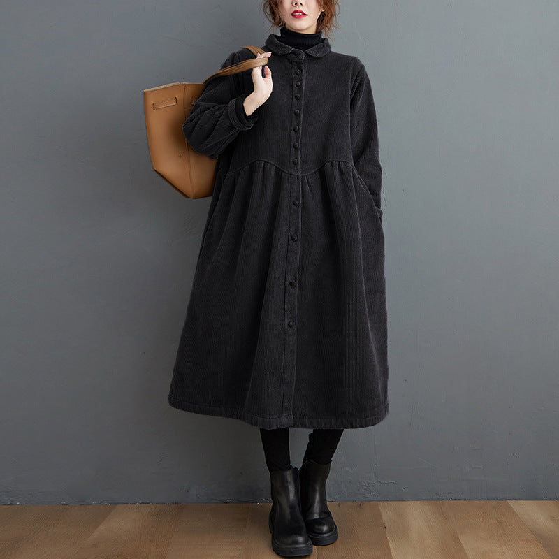 Krohn-e | Warmer Cordjacke mit lockerer Passform für Frauen