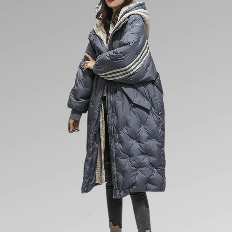 Krohn-e | Lang Gefütterte Winterjacke