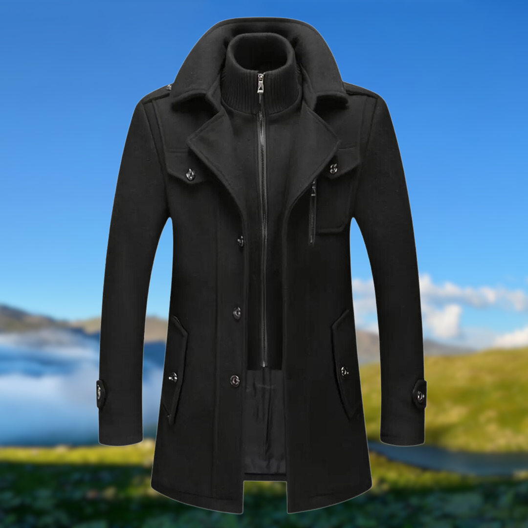 Krohn-e | Doppelkragenjacke mit Funktionalem Design