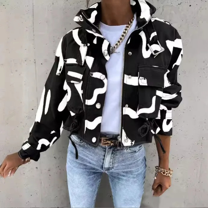 Krohn-e | Moderne Damen-Jacke mit Kordelzug