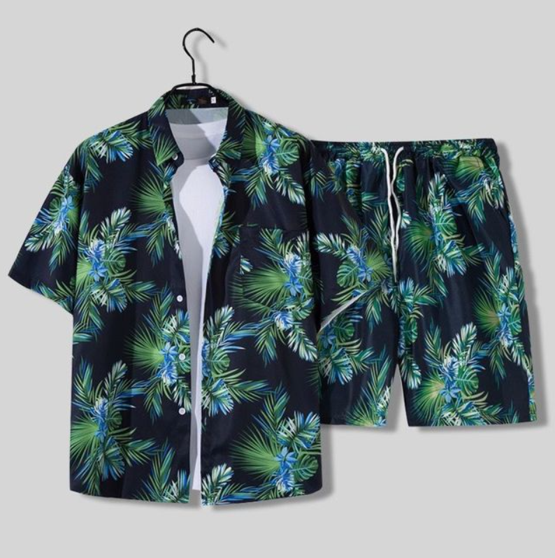 Bequeme Herren-Ensemble im Hawaii-Stil