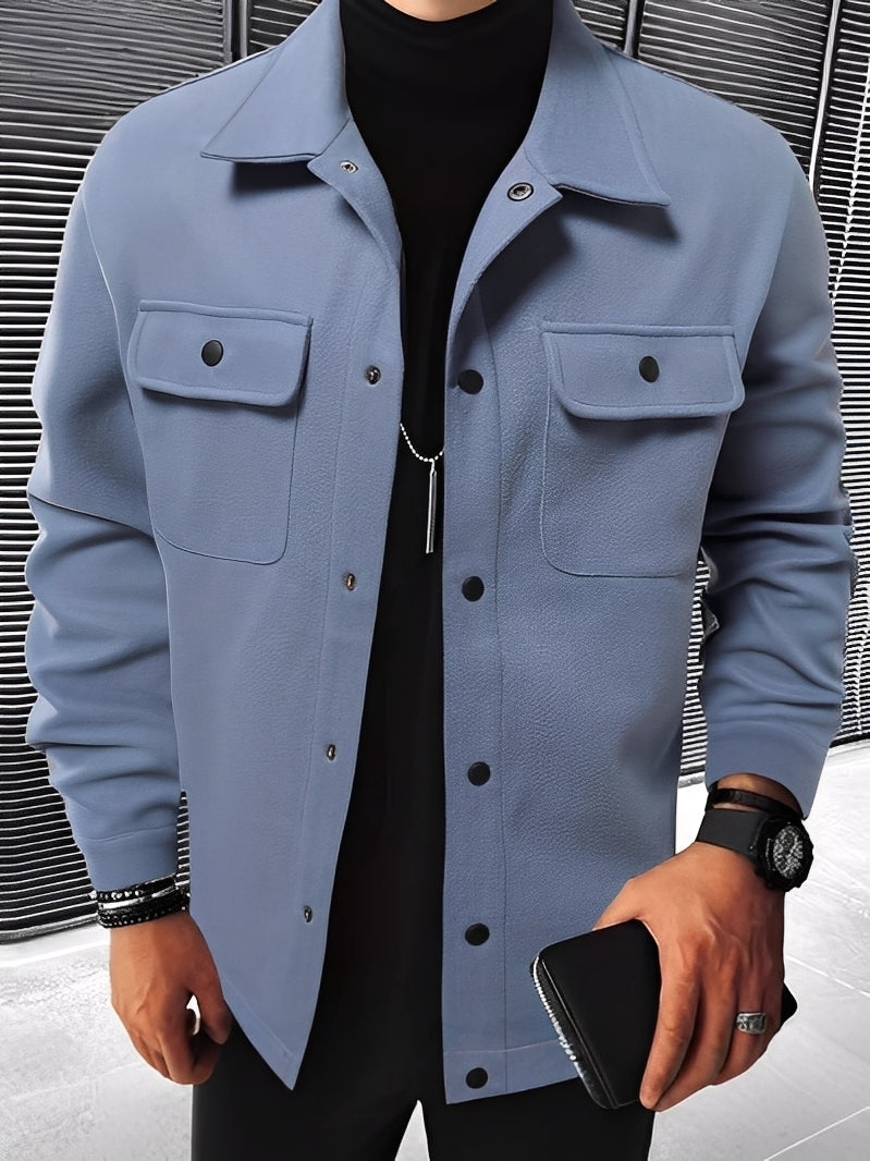 Krohn-e | Lässige Karierte Jacke mit Taschen für Herren