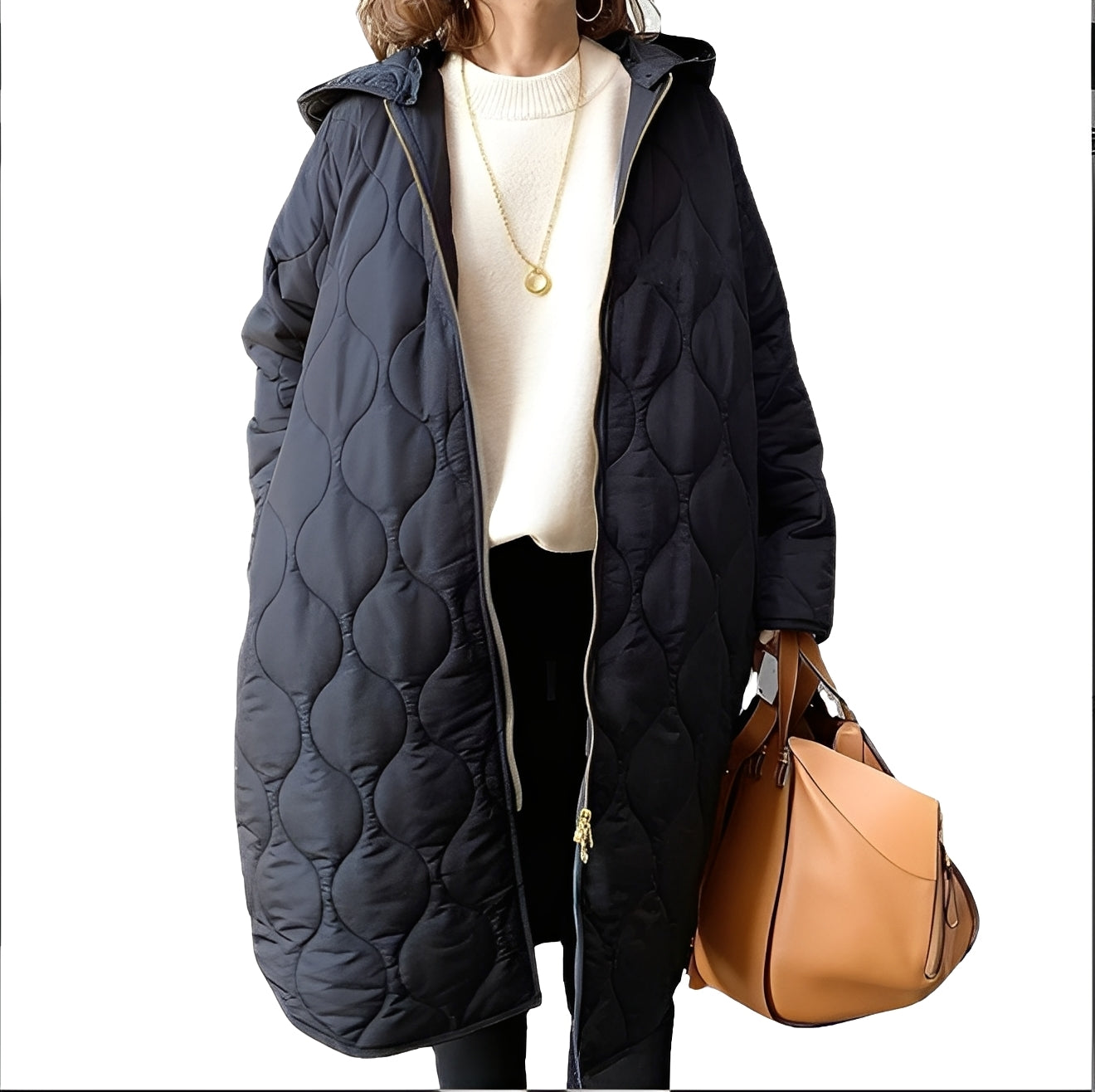 Krohn-e | Lässiger Parka-Mantel mit Kapuze für Frauen