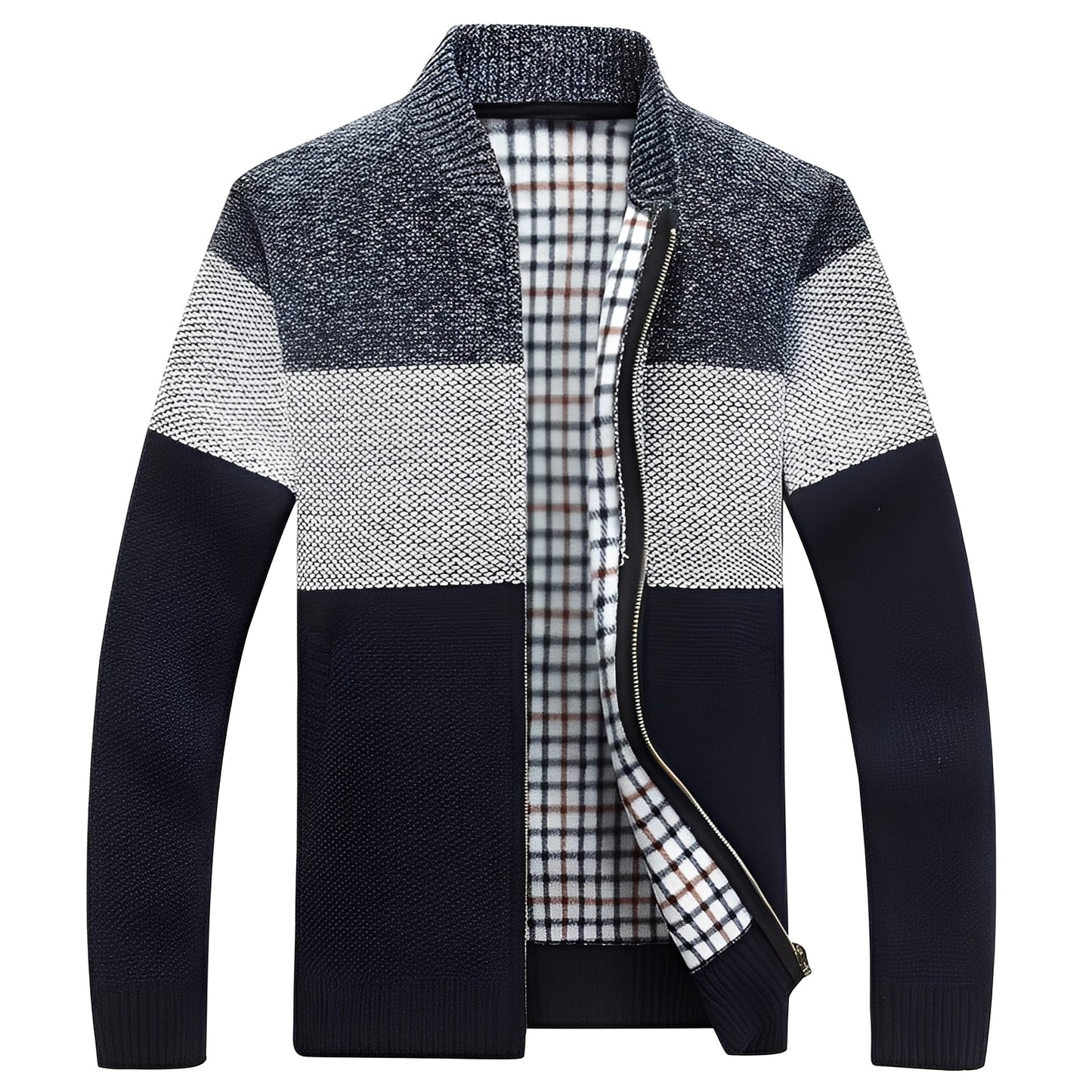 Krohn-e | Klassischer Cardigan mit Futter für Männer