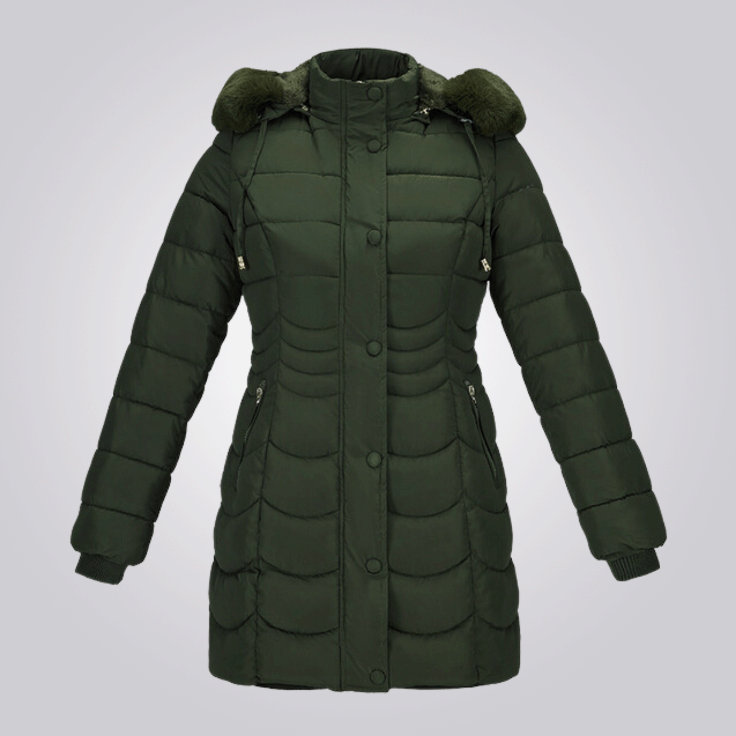 Krohn-e | Eleganter Lange Wintermantel für Frauen