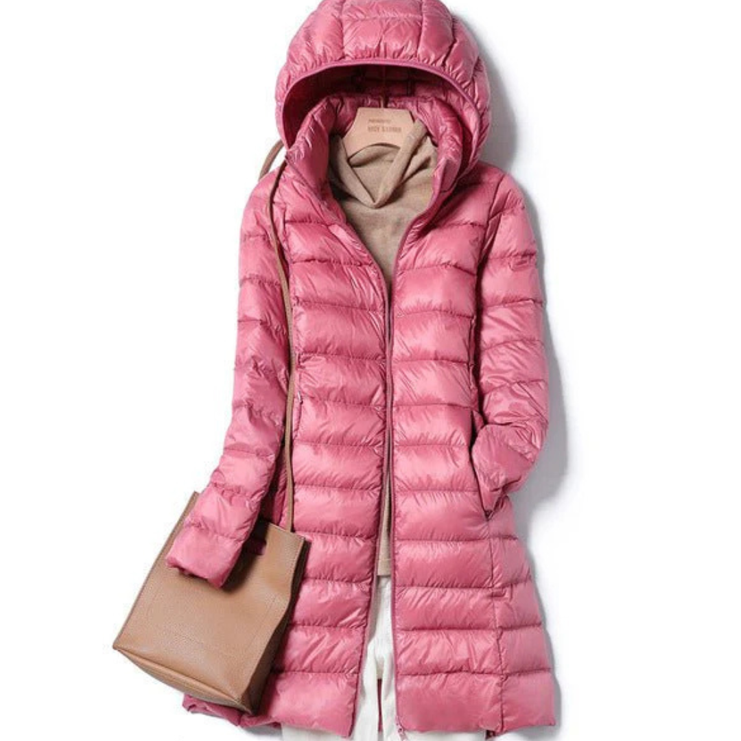 Krohn-e | Lange Winter Puffer Jacke - Kapuze