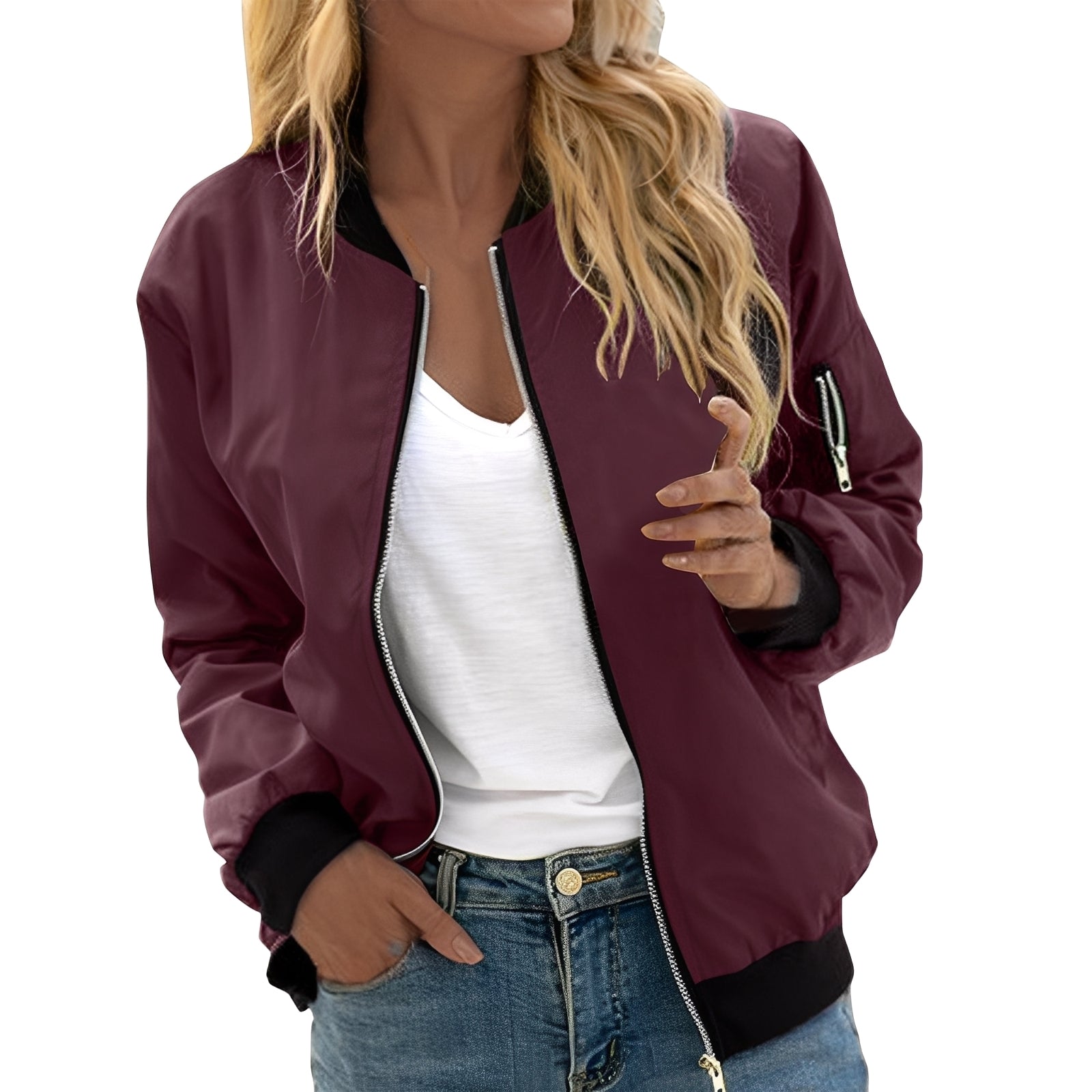 Krohn-e | Lässige Bomberjacke im Retro-Stil für Frauen