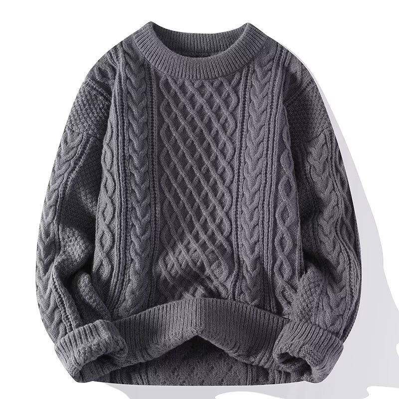 Herren Winterpullover mit langen Ärmeln, lässiger Schnitt