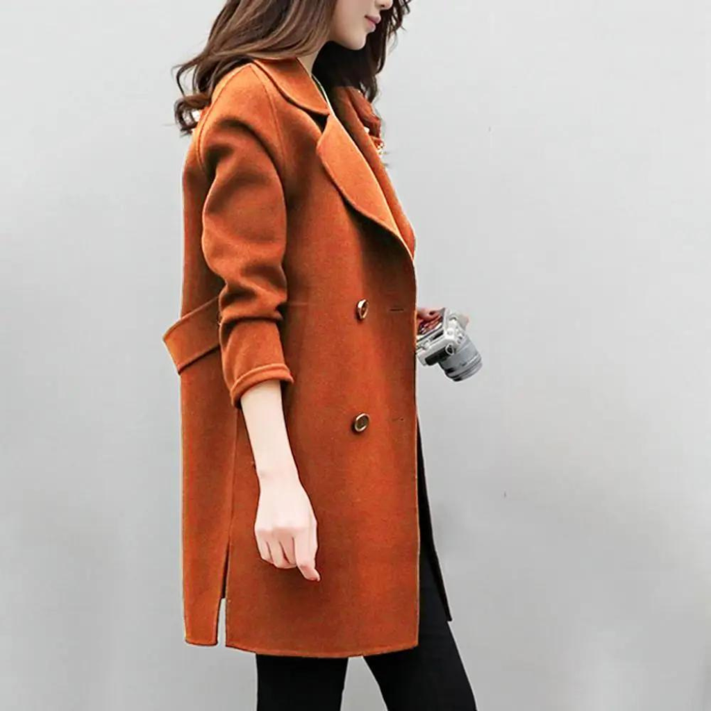 Krohn-e | Slim-Wollmantel für Frauen
