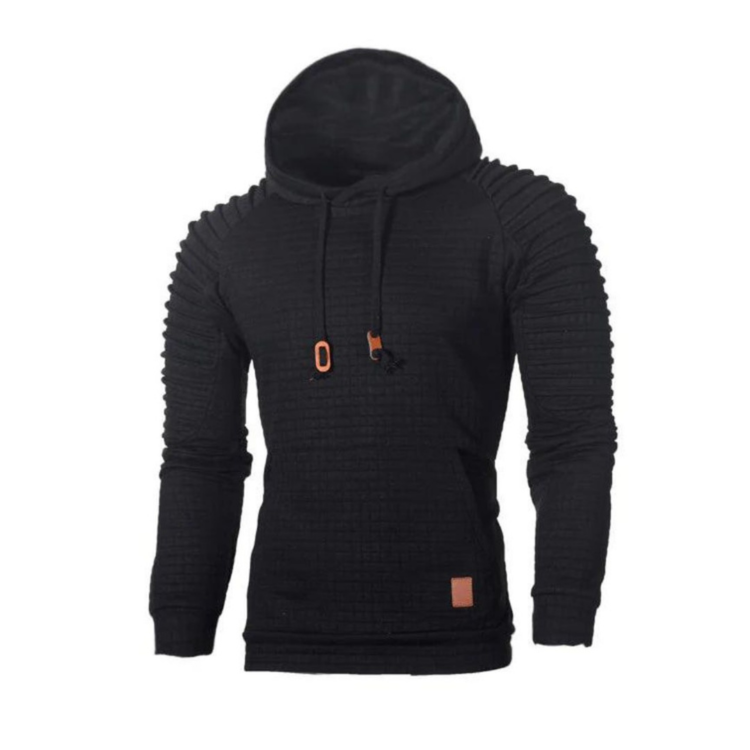 Strukturierter Fudus Kapuzenpullover