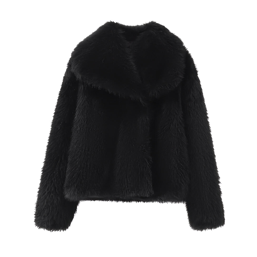 Krohn-e | Eleganter Faux-Fur-Mantel für Frauen