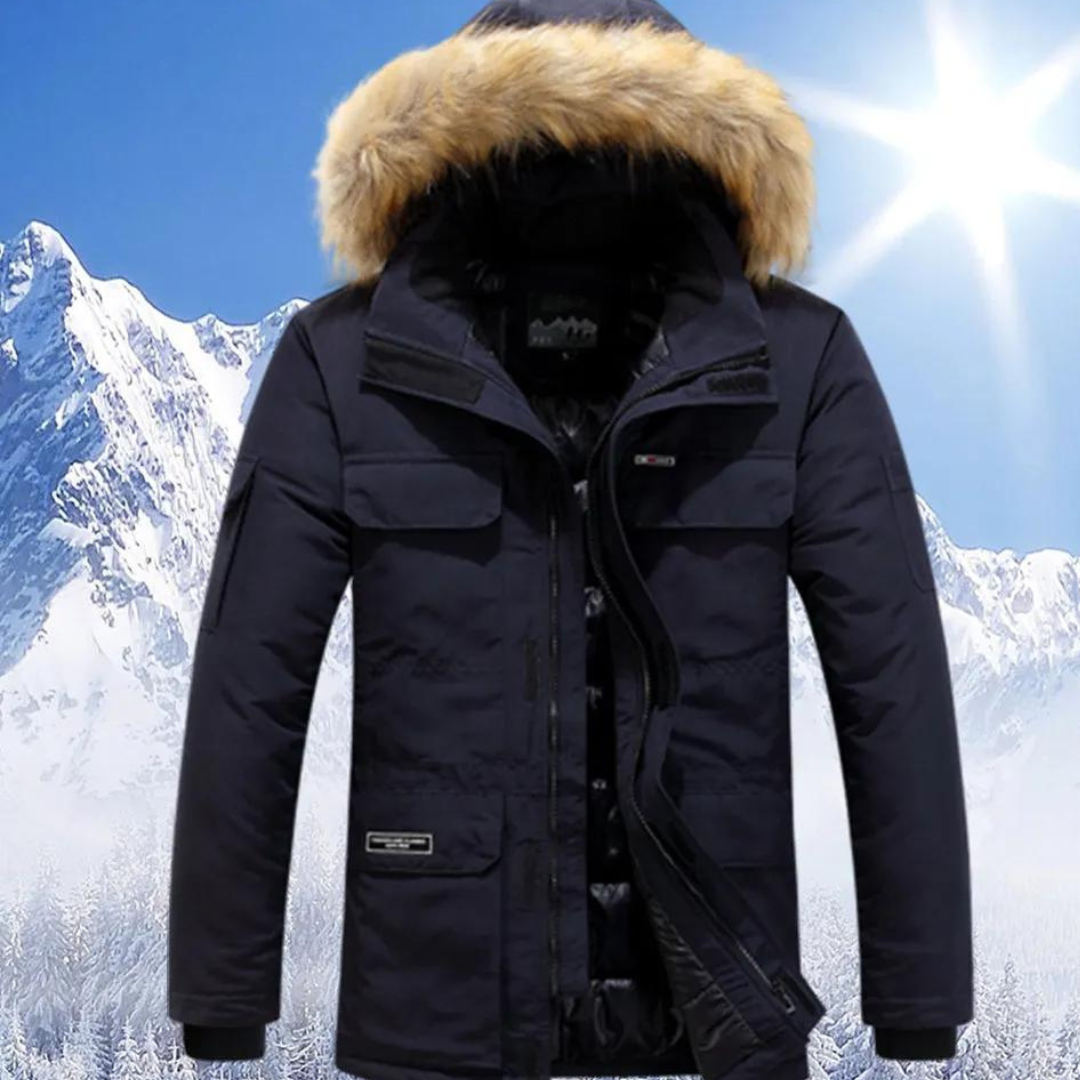 Krohn-e | Parka Herren mit Pelzukragen