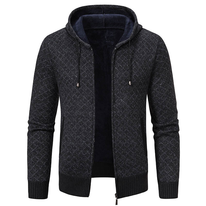 Krohn-e | Elegante, schlanke Jacke mit Kapuze für Männer