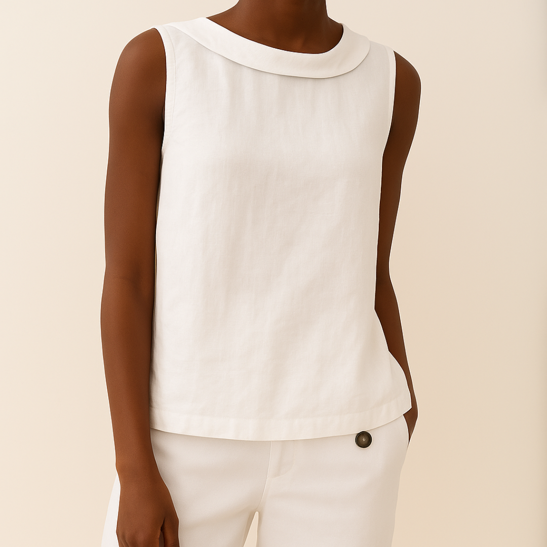 KROHN-E Damen Ärmellose Bluse Rollkragen Atmungsaktiv Elegant