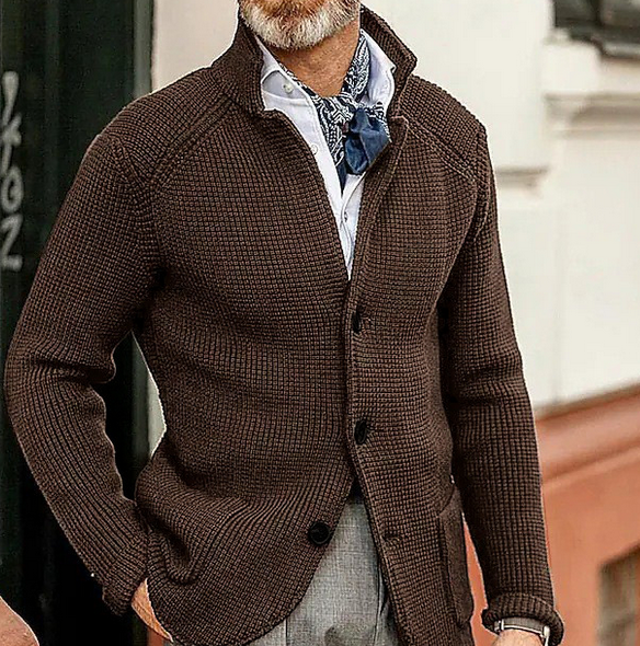 Herren-Blazer im Retro-Patchwork-Stil