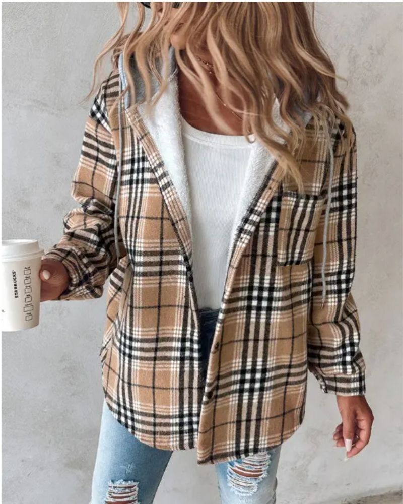 Krohn-e | Weiche Flanell Bedruckte Jacke