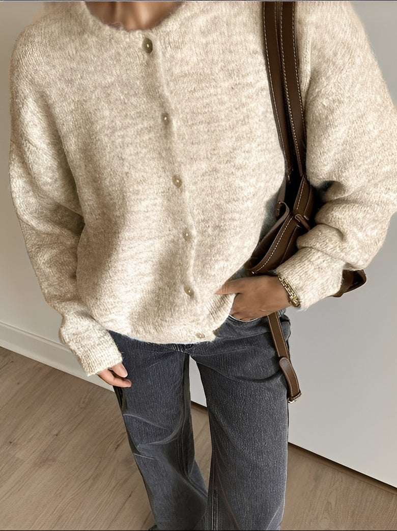 Krohn-e | Vintage Wollmantel mit Knöpfen für Frauen