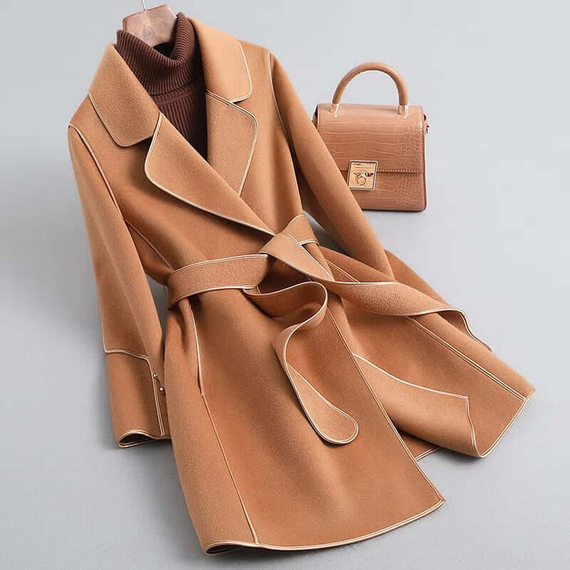 Krohn-e | Damen Lange Winter Wollmantel