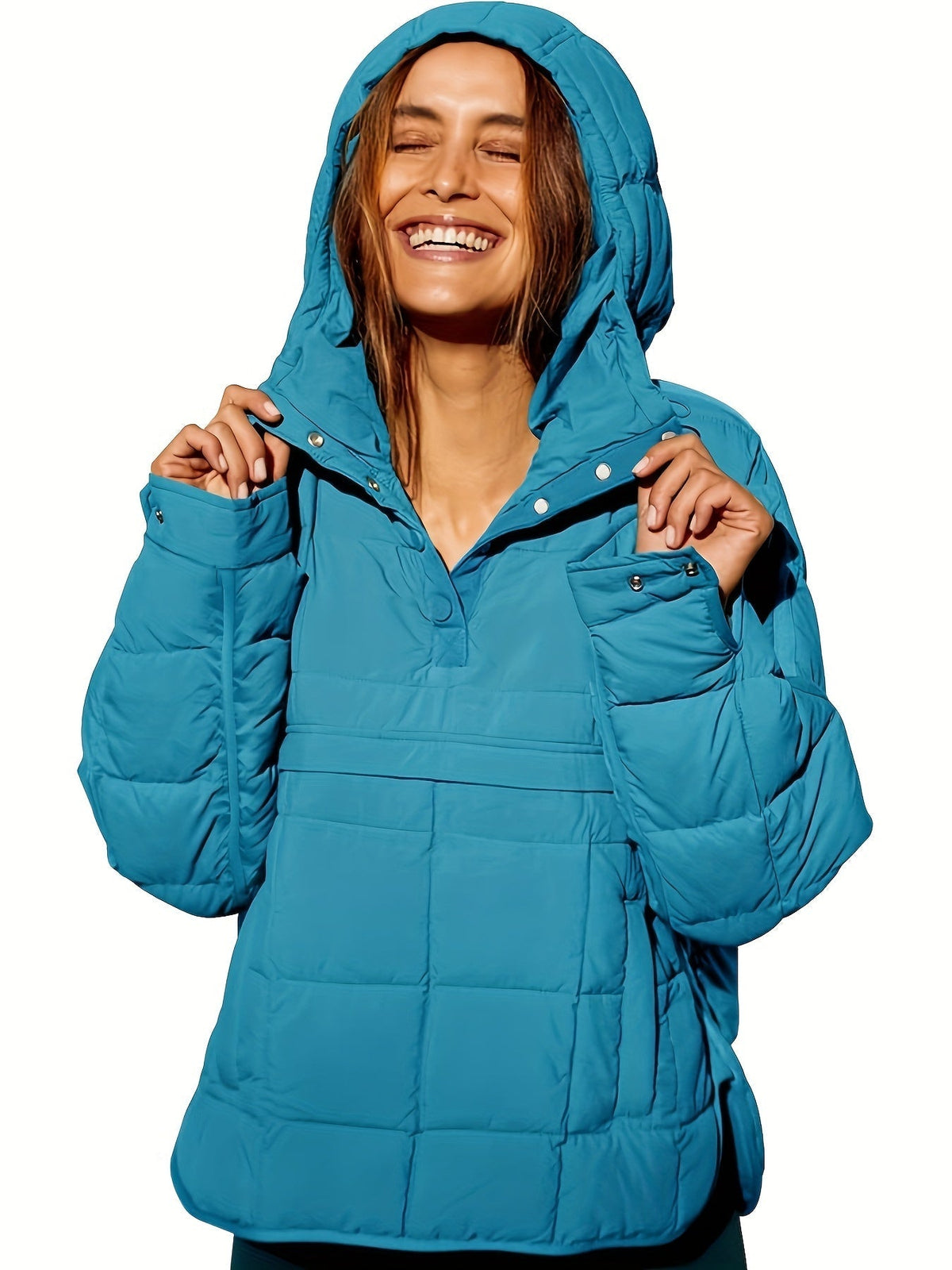 Leyvalis Damen Kapuzenmantel: Warme, lässige Jacke