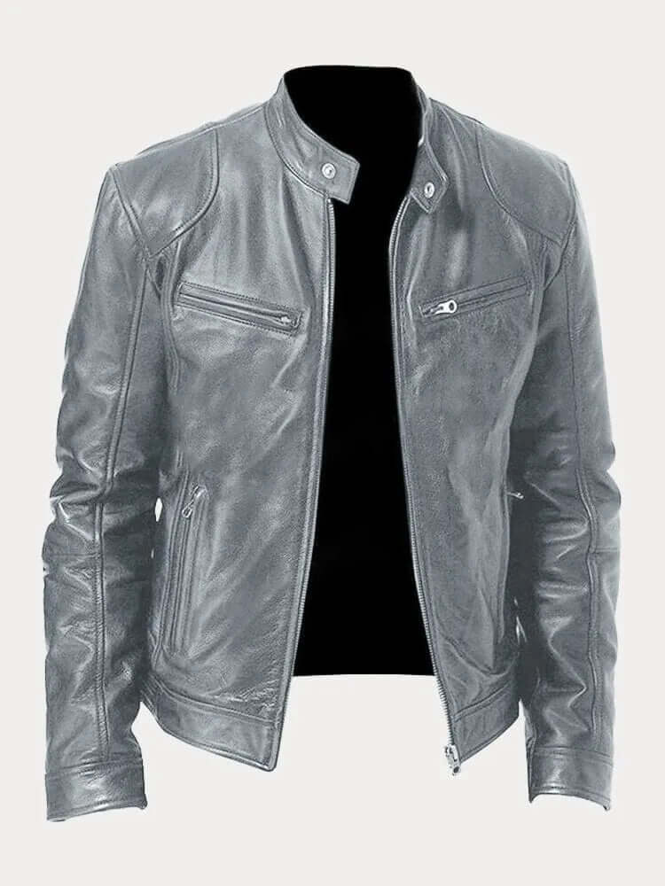 Krohn-e | Herren Klassische Lederjacke