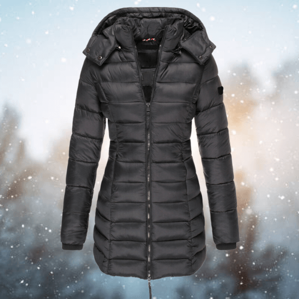 Krohn-e | Damen Langjacke Gepolsterte Pufferjacke